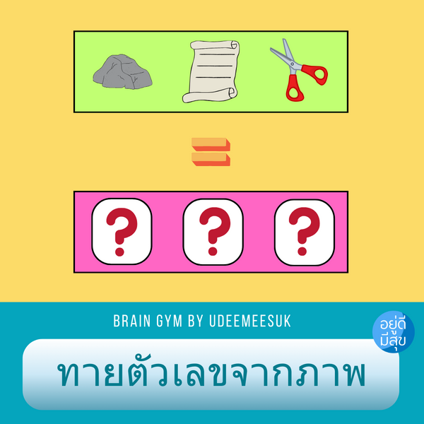 เกมส์ฝึกสมอง: ทายตัวเลขจากภาพ ???