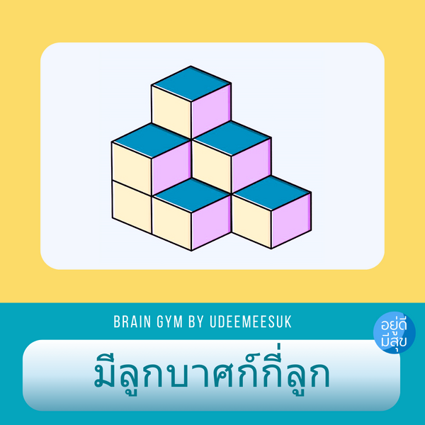 เกมส์ฝึกสมอง: นับลูกบาศก์ฝึกมิติสัมพันธ์ ???